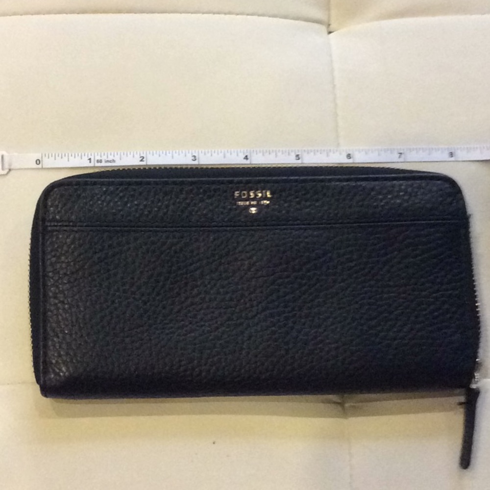 Fossil Black Large Wallet